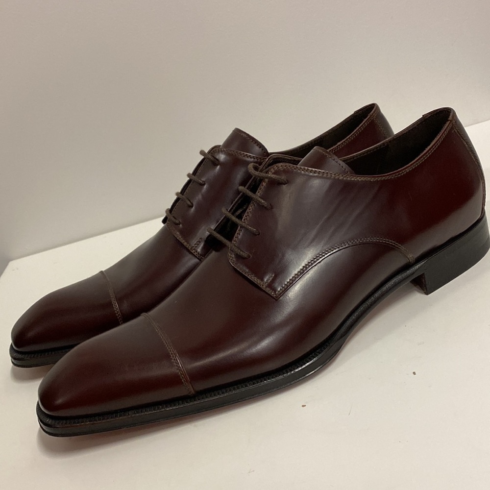 CAPORICCI 1115 calf leather size 8 espresso shoe - Picture 3 of 11
